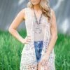 ADORA Ivory Crochet Lace Vest