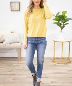Staccato Yellow Knit Sweater