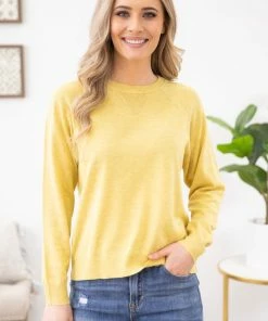 Staccato Yellow Knit Sweater