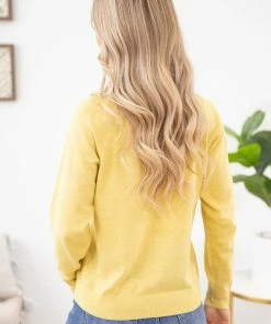 Staccato Yellow Knit Sweater