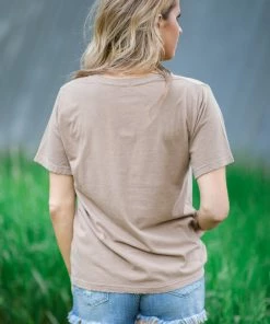 Zutter Taupe Gone Country Graphic Tee