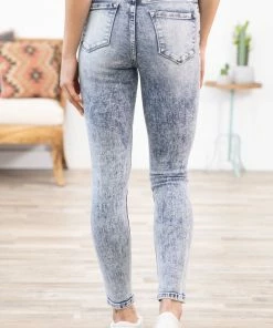 Kancan Acid Wash High Rise Super Skinny Jeans
