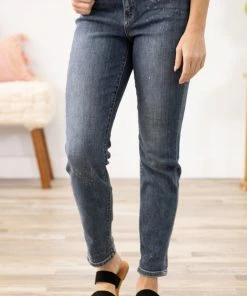 Judy Blue Jeans Bottoms Judy Blue Bleach Splatter Boyfriend Fit Jeans