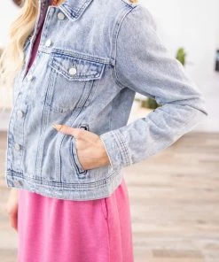 Cello Light Wash Denim Jacket