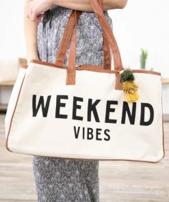 Y & S Handbags Accessories Beige Weekend Vibes Tote Bag With Tassel