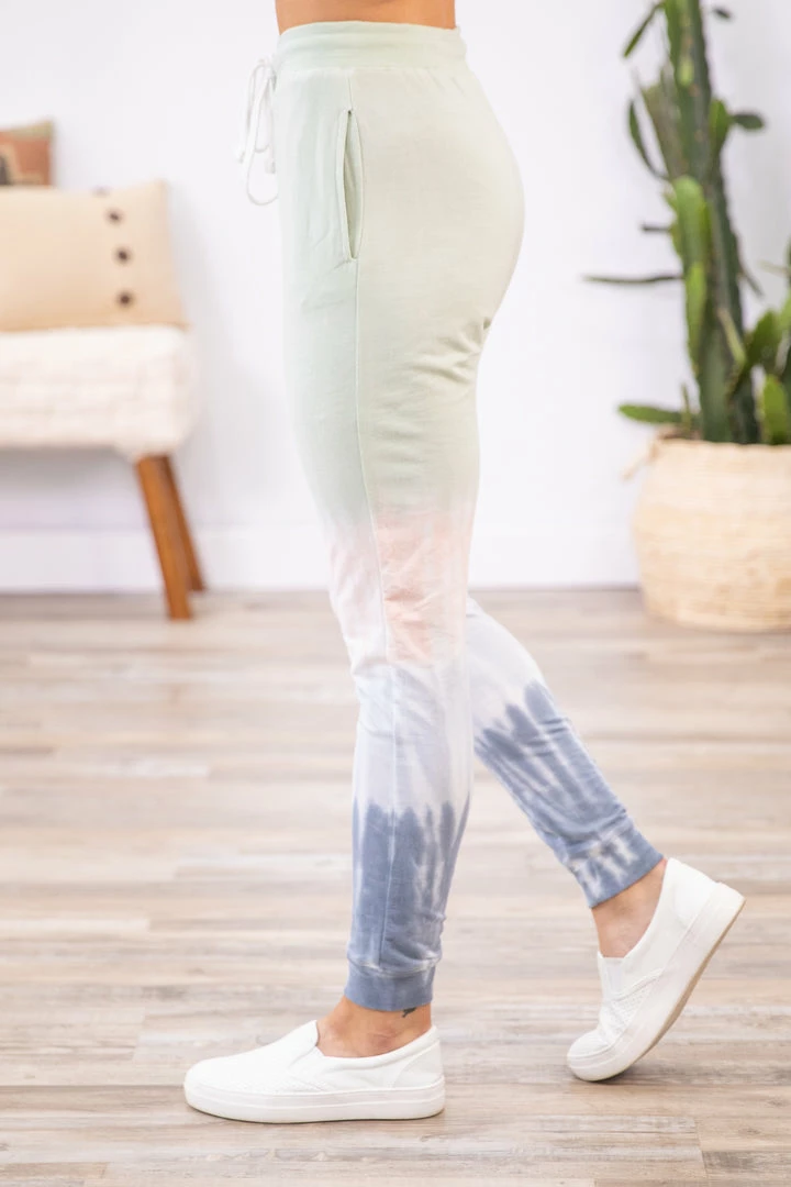 Exist Inc. Sage Multicolor Ombre Knit Joggers Bottoms 5 Exist Inc. Sage Multicolor Ombre Knit Joggers Bottoms