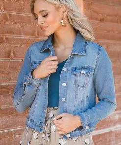 Veracci Medium Wash Classic Fit Denim Jacket