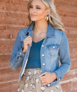 Veracci Medium Wash Classic Fit Denim Jacket