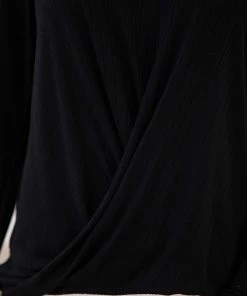 143 Story Black Twist Front Top With Cutouts