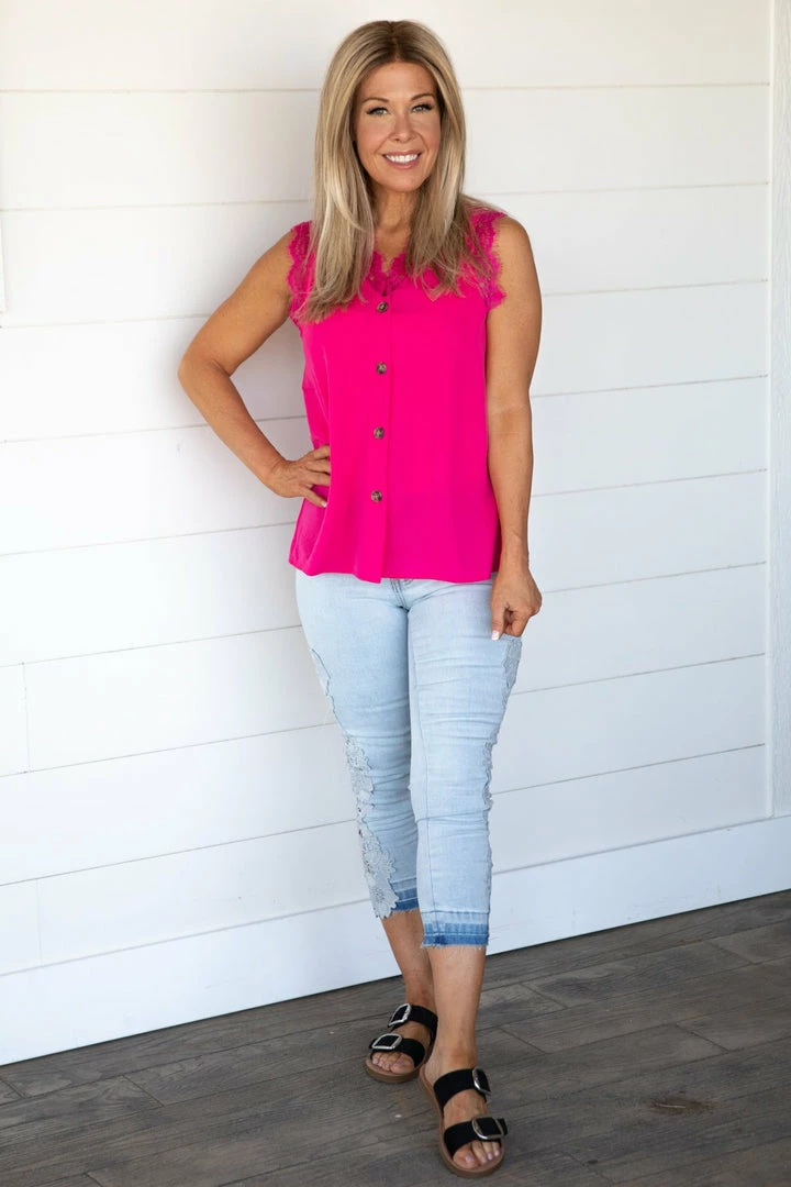 Blue Planet Bottoms Light Wash Cropped Jeans With Lace Applique 5 Blue Planet Bottoms Light Wash Cropped Jeans With Lace Applique