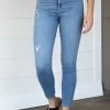 Cello Light Wash High Rise Ankle Skinny Jean Bottoms 1 Cello Light Wash High Rise Ankle Skinny Jean Bottoms