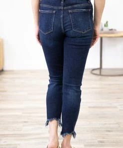 Judy Blue Jeans Judy Blue Dark Wash Fray Hem Skinny Jeans 9 Judy Blue Jeans Judy Blue Dark Wash Fray Hem Skinny Jeans