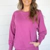 Zenana Orchid Pigment Dyed Sweatshirt Tops