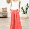 Summer 10 Coral Knit Pull On Pants Bottoms 2 Summer 10 Coral Knit Pull On Pants Bottoms