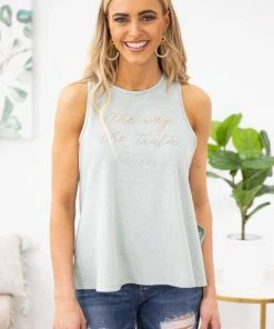 Phil Love GRAPHIC TEES Mint The Way Truth Life Graphic Tank