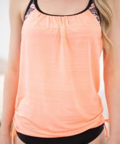 Shewin Coral And Aztec Print Tankini Swimsuit 11 Shewin Coral And Aztec Print Tankini Swimsuit