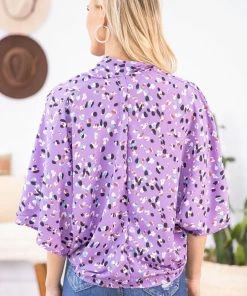 Twenty Ten Tops Lavender Animal Print Drape Front Top 10 Twenty Ten Tops Lavender Animal Print Drape Front Top