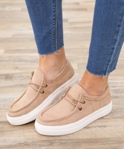Fortune Dynamic Taupe Lace Up Slip On Shoes