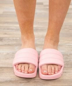 Fortune Dynamic Baby Pink Slip On Pool Slide Shoes