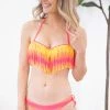 Nali Collection Hot Pink Ombre Fringe Two Piece Swimsuit 2 Nali Collection Hot Pink Ombre Fringe Two Piece Swimsuit