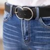 Sunway Design Black Double Ring Buckle Belt Accessories