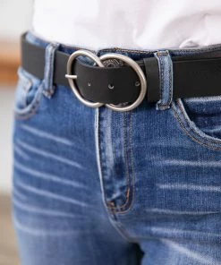 Sunway Design Black Double Ring Buckle Belt Accessories