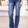 Zenana Bottoms Medium Wash Non Distressed Straight Leg Jeans