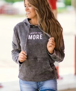 Qualified Apparel Charcoal Created For More Graphic Hoodie SWEATSHIRTS & HOODIES