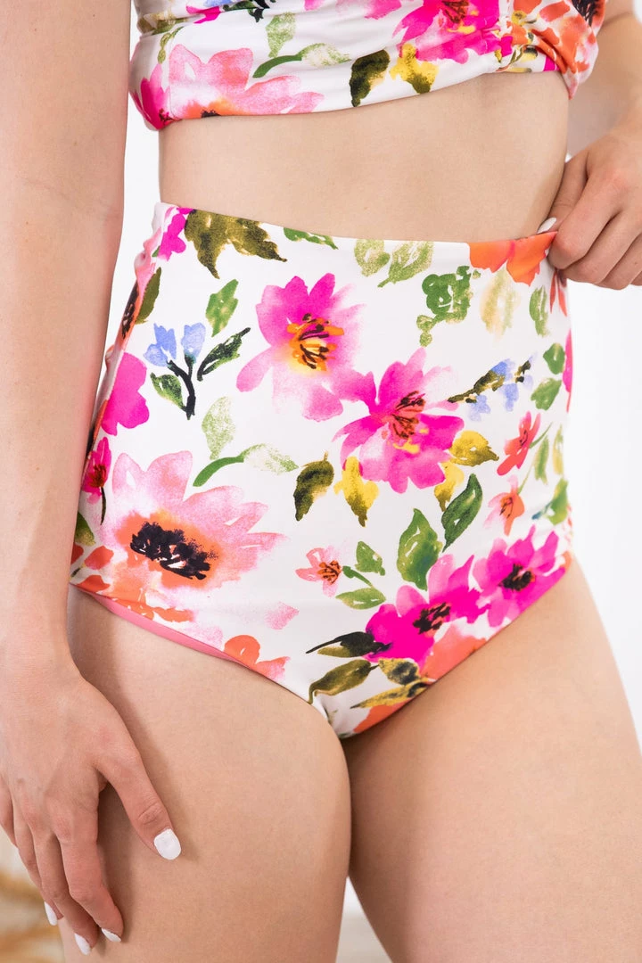 Coral Reef Swim Best Sellers Hot Pink Multicolor Floral Print Swim Bottom 3 Coral Reef Swim Best Sellers Hot Pink Multicolor Floral Print Swim Bottom