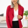 Heimish Red Shawl Collar Blazer