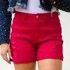 Legend Jeans Bottoms Red Distressed Cuffed Shorts 2 Legend Jeans Bottoms Red Distressed Cuffed Shorts
