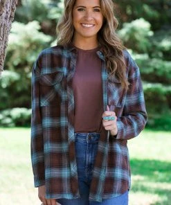 Be Cool Tops Brown Round Neck Tank