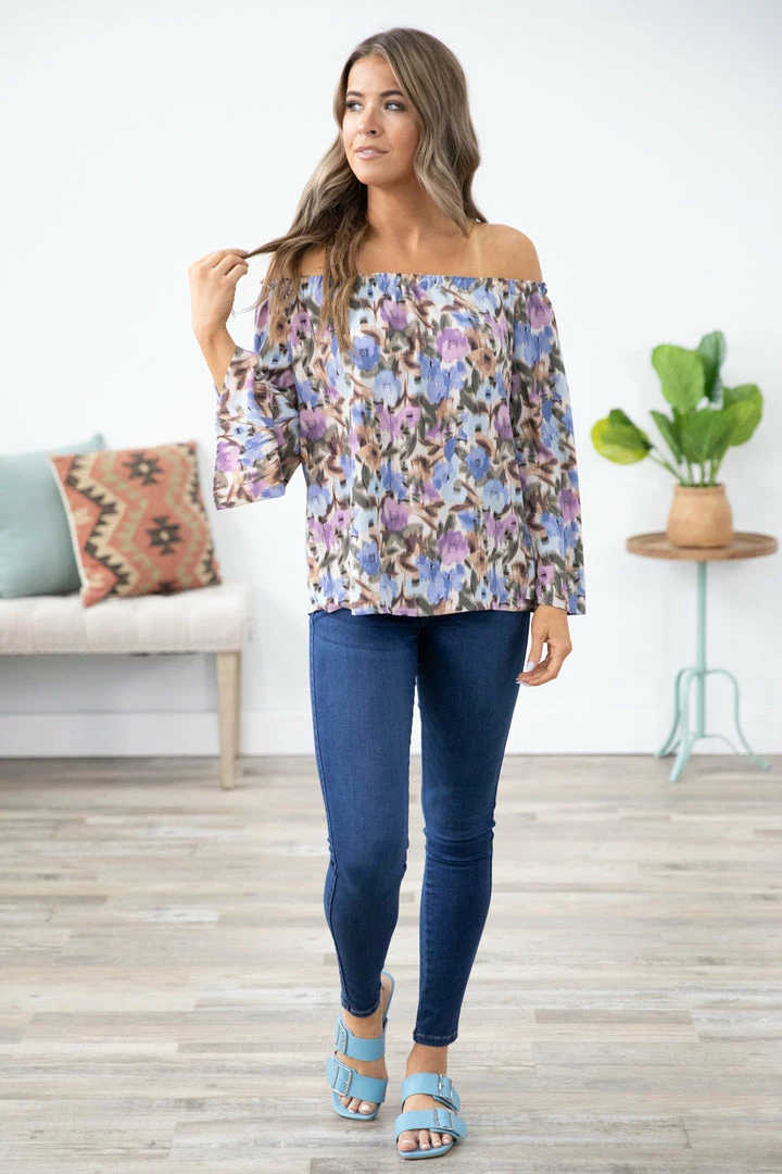 Summer 10 Lavender Multicolor Floral Bell Sleeve Top 5 Summer 10 Lavender Multicolor Floral Bell Sleeve Top