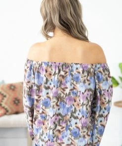 Summer 10 Lavender Multicolor Floral Bell Sleeve Top 9 Summer 10 Lavender Multicolor Floral Bell Sleeve Top