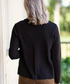 Heimish Black Shawl Collar Blazer