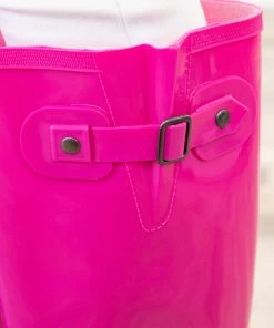 Cheng's Enterprise Hot Pink Pull On Rainboot Shoes