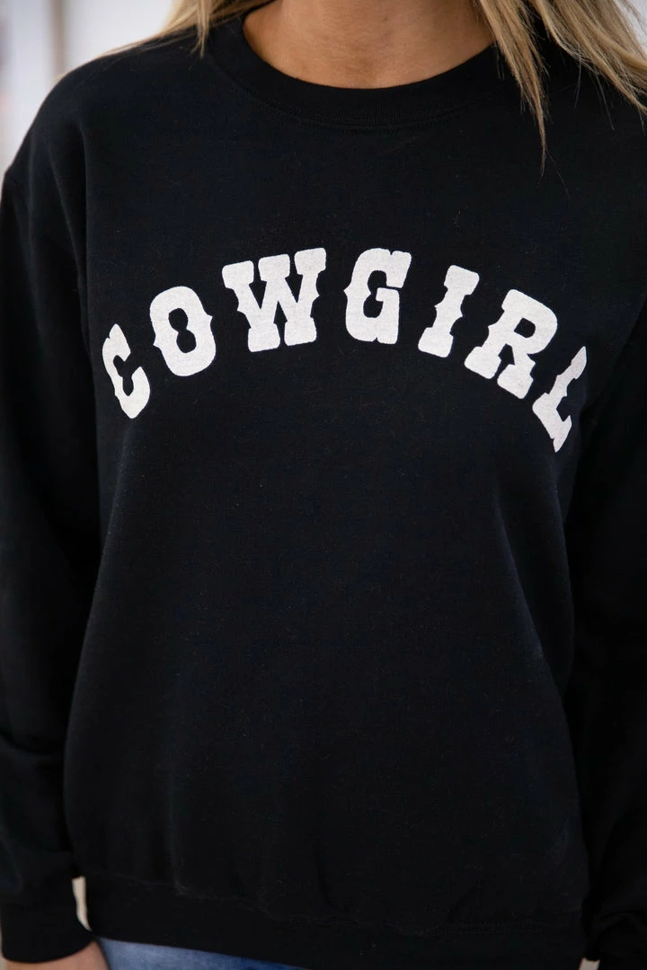 Benie Black Cowgirl Graphic Sweatshirt SWEATSHIRTS & HOODIES 7 Benie Black Cowgirl Graphic Sweatshirt SWEATSHIRTS & HOODIES