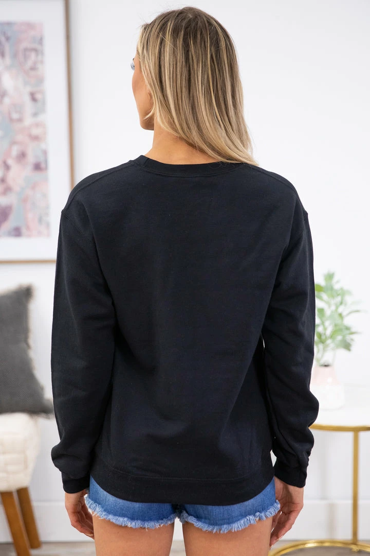 Benie Black Cowgirl Graphic Sweatshirt SWEATSHIRTS & HOODIES 6 Benie Black Cowgirl Graphic Sweatshirt SWEATSHIRTS & HOODIES