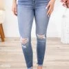Cello Medium Wash High Rise Skinny Jeans