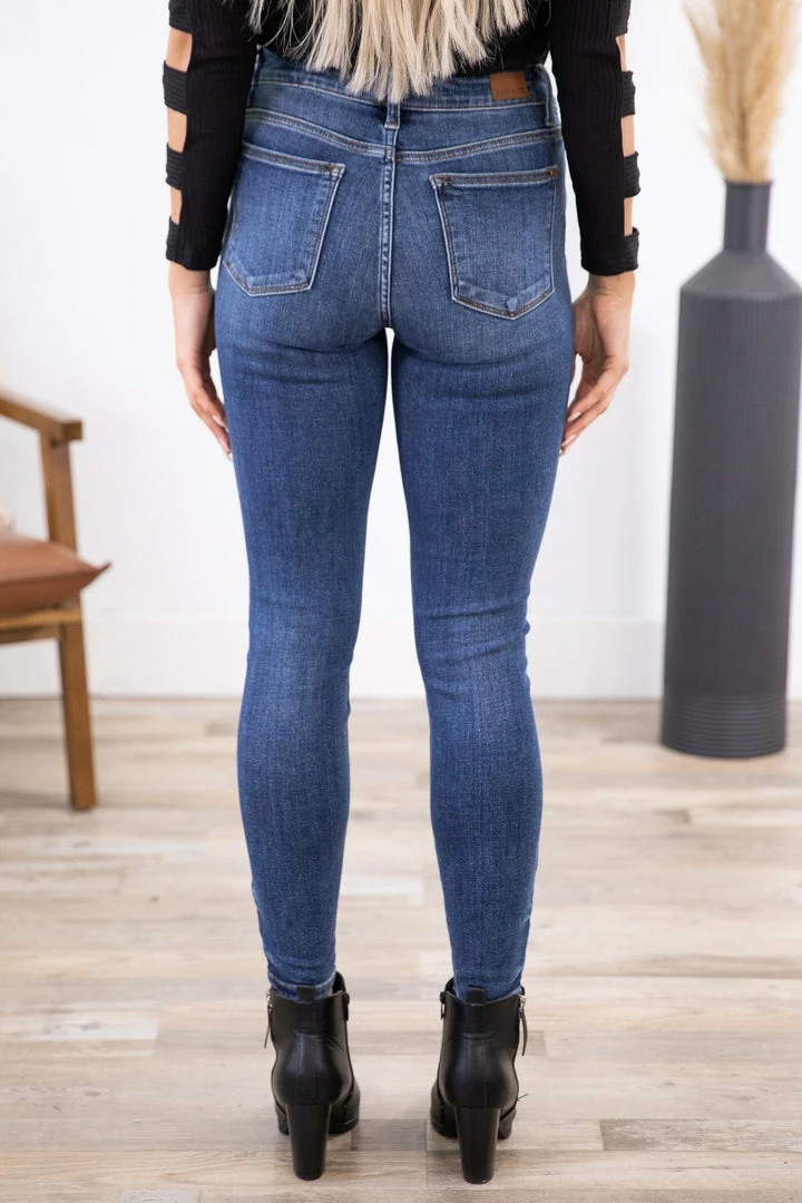 Judy Blue Jeans Judy Blue Medium Wash Skinny Jeans Bottoms 5 Judy Blue Jeans Judy Blue Medium Wash Skinny Jeans Bottoms