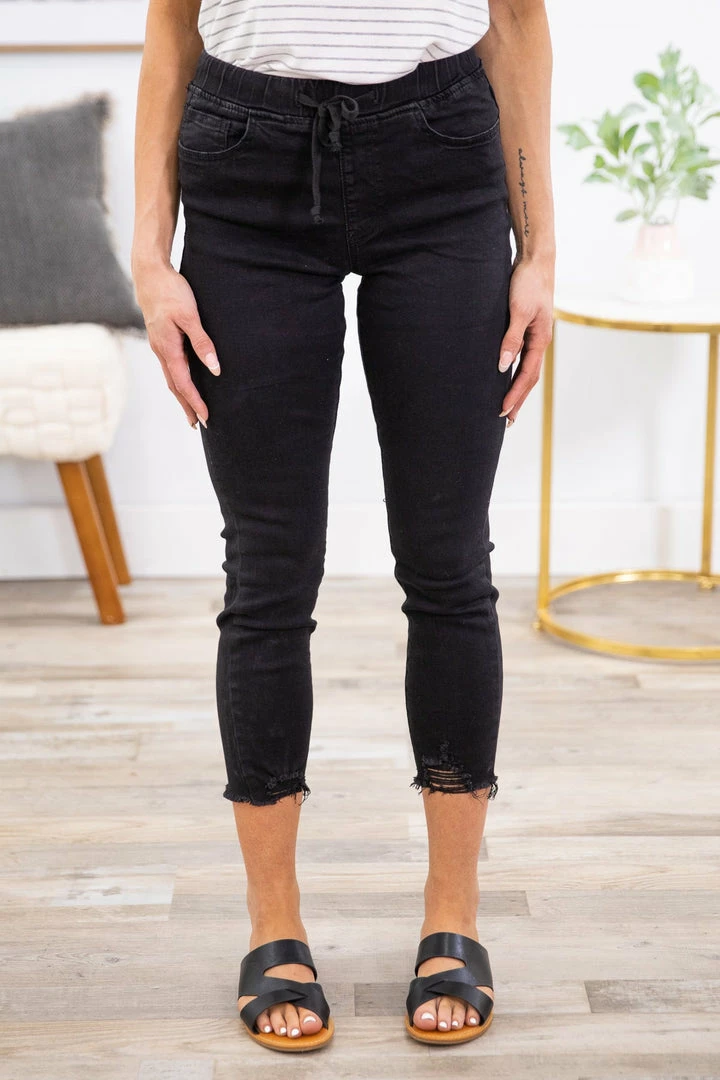 YMI Black Jogger Jean 3 YMI Black Jogger Jean