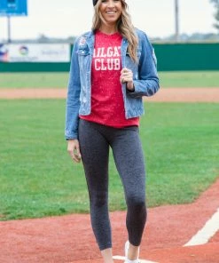 Oat Collective Red Heathered Tailgate Club Graphic Tee 9 Oat Collective Red Heathered Tailgate Club Graphic Tee