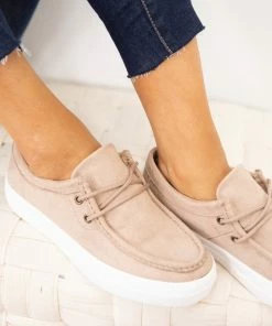 Fortune Dynamic Taupe Slip On Thick Sole Shoes