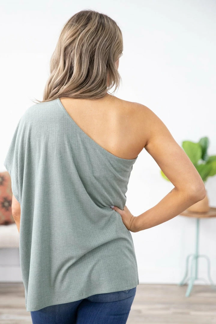 Ninexis Sage Knit One Shoulder Dolman Sleeve 5 Ninexis Sage Knit One Shoulder Dolman Sleeve