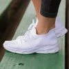 Legend Footwear White Fly Knit Sneakers Shoes