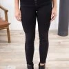 Rewash Black Button Fly Skinny Jeans Bottoms 2 Rewash Black Button Fly Skinny Jeans Bottoms