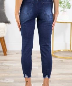 Bottoms YMI Dark Wash Jogger Jean