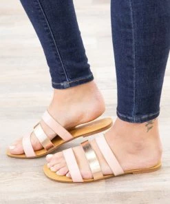 JP Original Corp Pink Three Strap Sandal