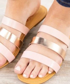 JP Original Corp Pink Three Strap Sandal