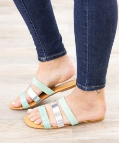 JP Original Corp Shoes Mint Three Strap Sandal